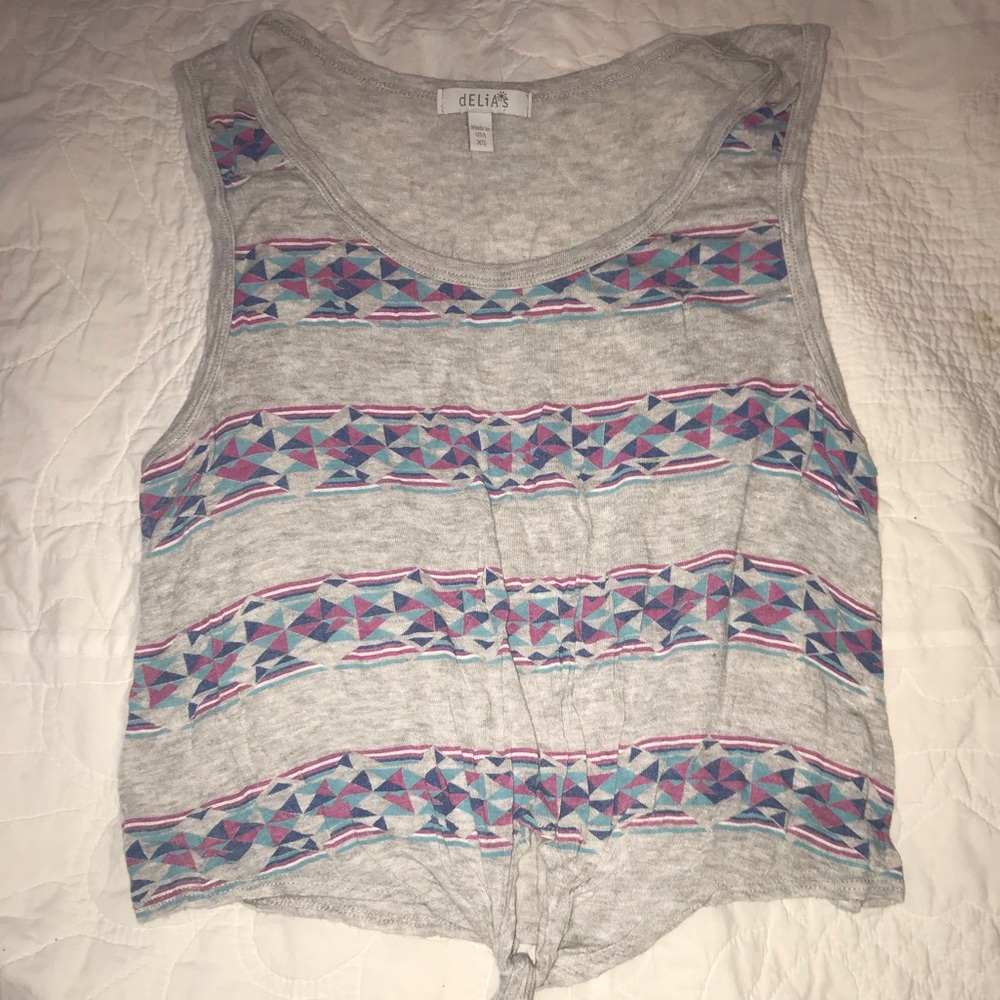 DELIA’S Grey Muscle Tank